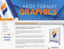 Tablet Screenshot of largeformatgraphics.biz